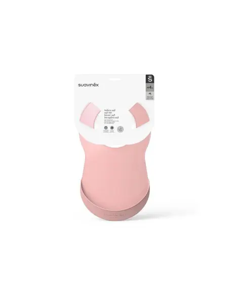 Suavinex silicone bib pink from 4 months — photo 2