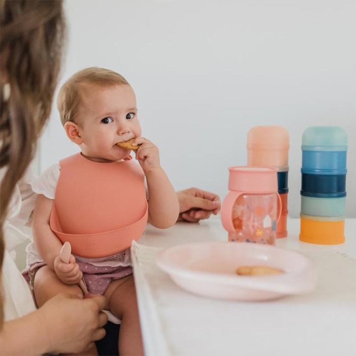 Suavinex Bavoir en silicone rose 4m+ Bavoir - Suavinex Maroc