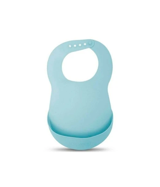 Suavinex silicone bib blue from 4 months