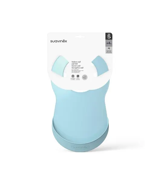 Suavinex Bavoir en silicone bleu 4m+ Bavoir - Suavinex Maroc 2