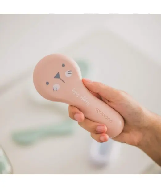 Suavinex Set brosse et peigne pour bébés - Rose Brosse et 2
