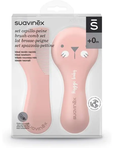 Suavinex brush and comb set for babies - Pink — photo 4