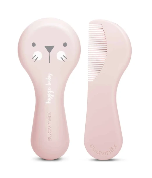 Suavinex brush and comb set for babies - Pink