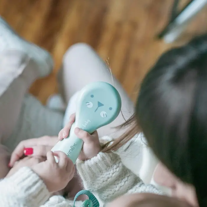 Suavinex Set brosse et peigne pour bébé - Vert Brosse et Peigne