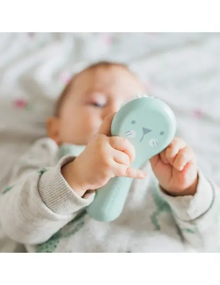Suavinex set brosse et peigne pour bébés vert