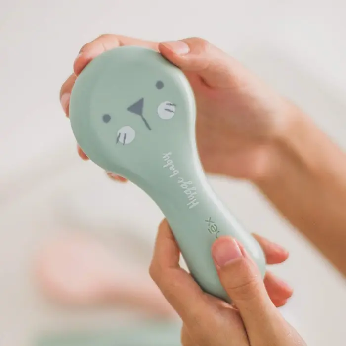 Suavinex set brosse et peigne pour bébés vert