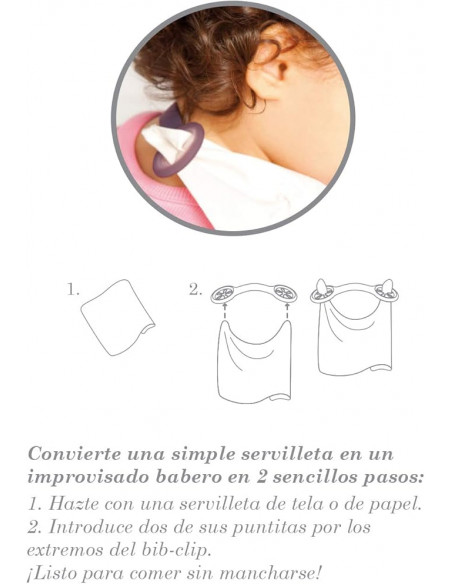 Suavinex Set Couverts On The Go. Set Étui, Cuillère, Attache Serviette 4m+ Rose dans Vaisselle bébé chez Baby And Mom Maroc