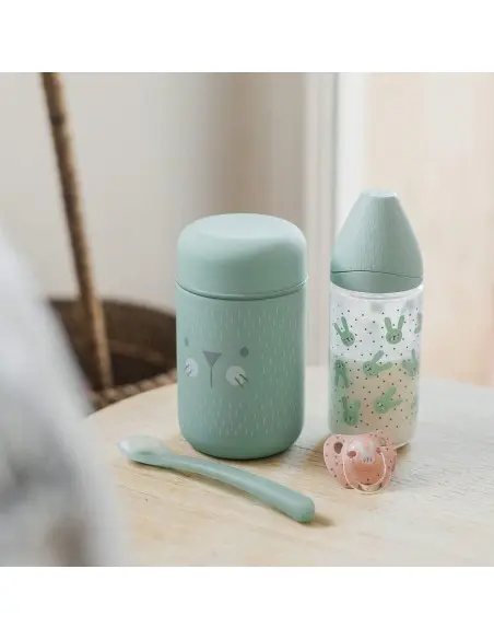 Suavinex baby thermos stainless steel leak-proof 400ml green — photo 4