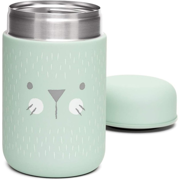 Suavinex Thermos Bébé en Acier Inoxydable Hermétique 400ml Vert