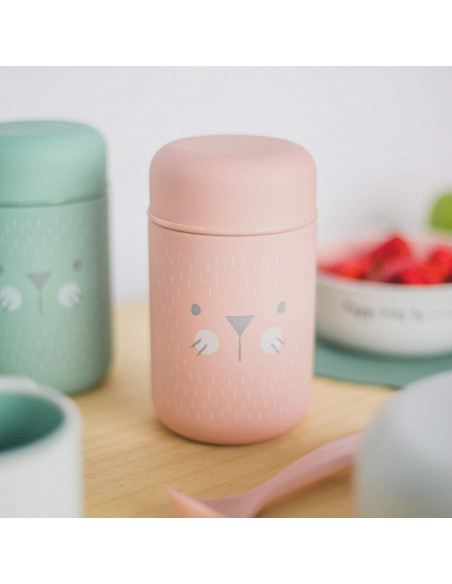 Suavinex Thermos Bébé en Acier Inoxydable Hermétique 400ml Rose dans Vaisselle bébé chez Baby And Mom Maroc