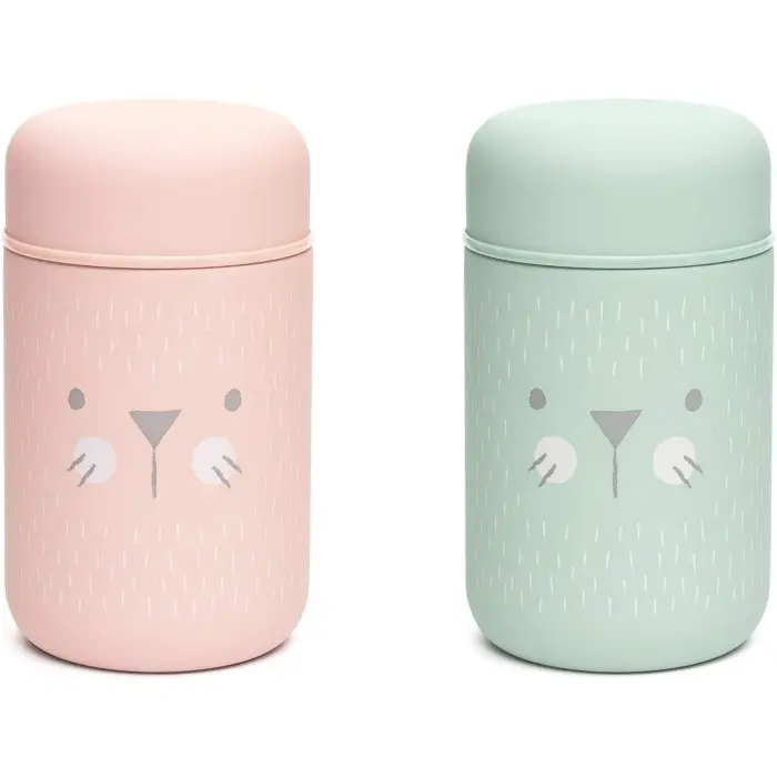 Suavinex Thermos Bébé en Acier Inoxydable Hermétique 400ml Rose