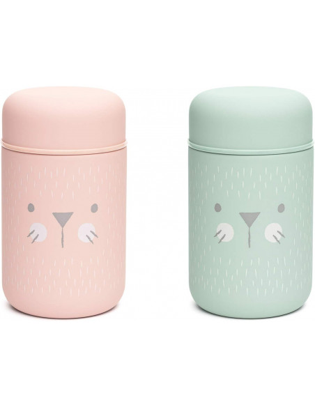 Suavinex Thermos Bébé en Acier Inoxydable Hermétique 400ml Rose dans Vaisselle bébé chez Baby And Mom Maroc