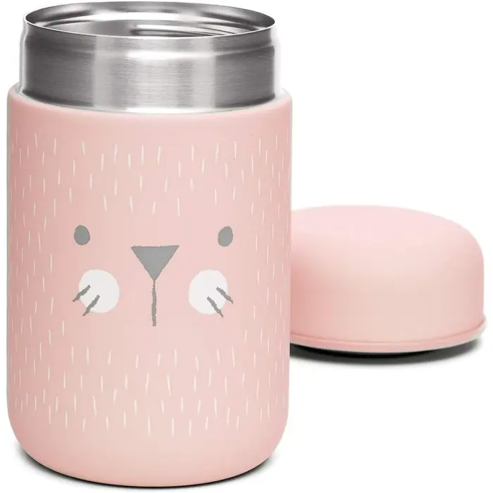 Suavinex Thermos Bébé en Acier Inoxydable Hermétique 400ml Rose