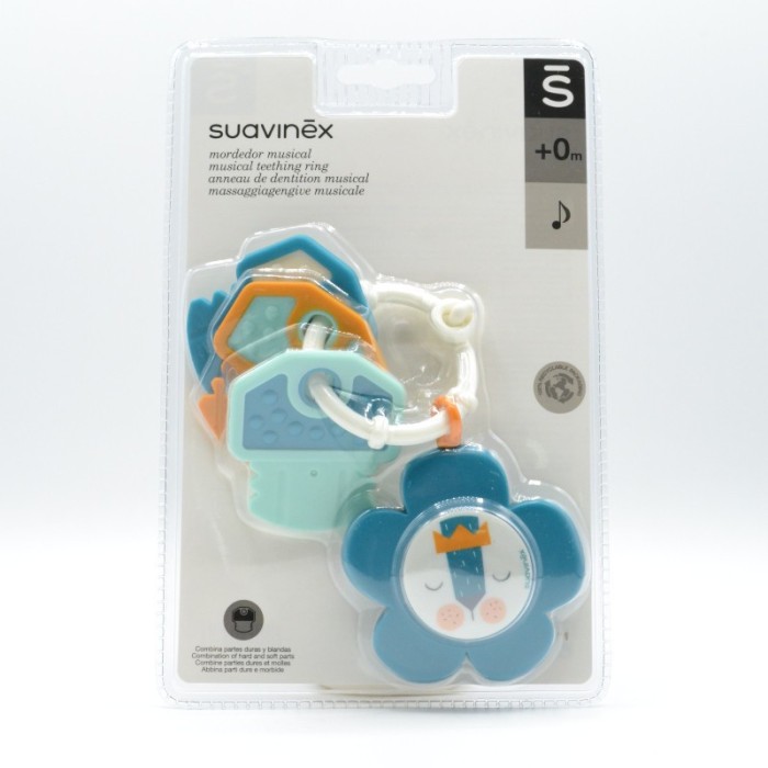 Suavinex Anneau de Dentition Musical Bleu 0m+ dans Anneau de dentition chez Baby And Mom Maroc