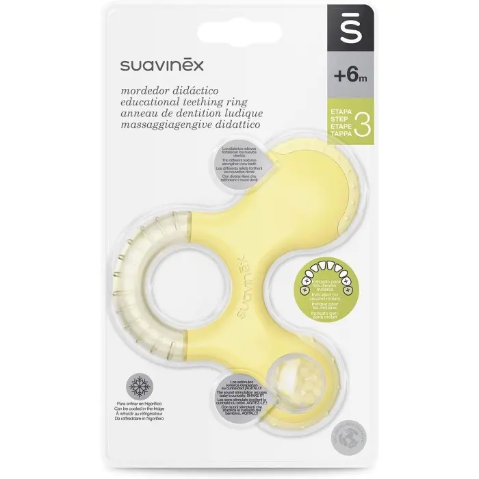 Suavinex Anneau de Dentition Réfrigérant et Hochet pour Bébé