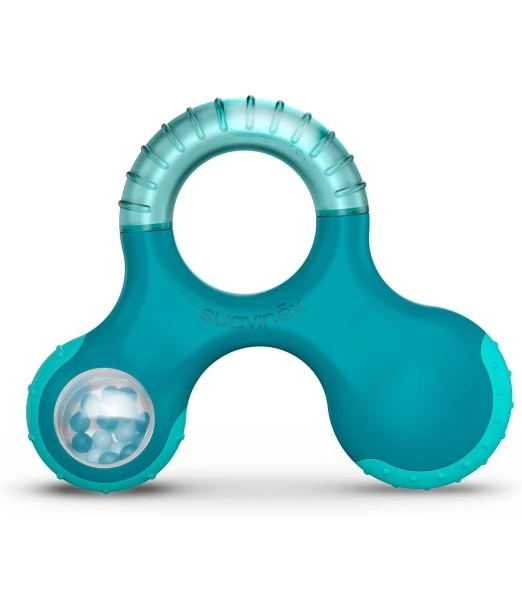 Suavinex cooling teething ring and rattle for baby Stage 3, from 6 months, Blue