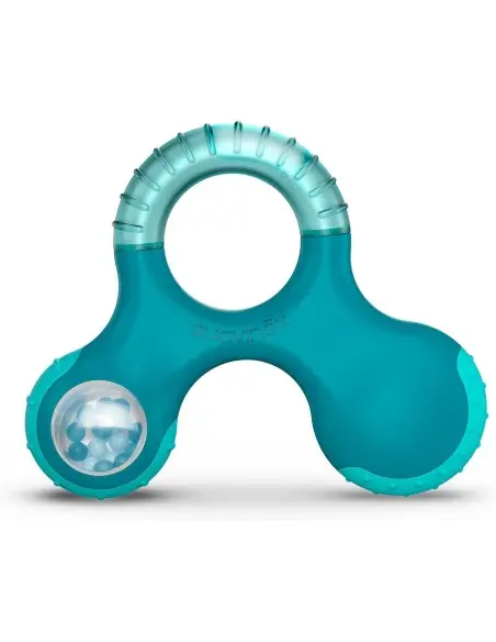 Suavinex cooling teething ring and rattle for baby Stage 3, from 6 months, Blue