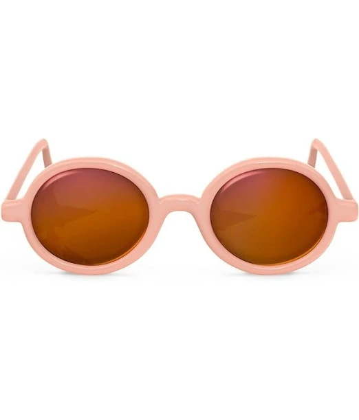 Suavinex baby sunglasses from 12 to 24 months, polarised with UV 400 filter, with case - Apricot round shape