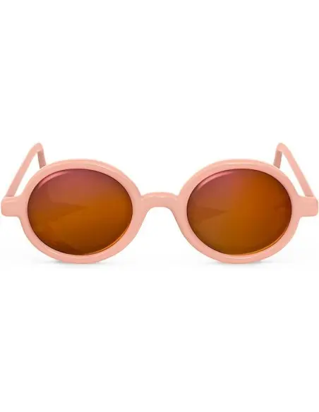 Suavinex baby sunglasses from 12 to 24 months, polarised with UV 400 filter, with case - Apricot round shape