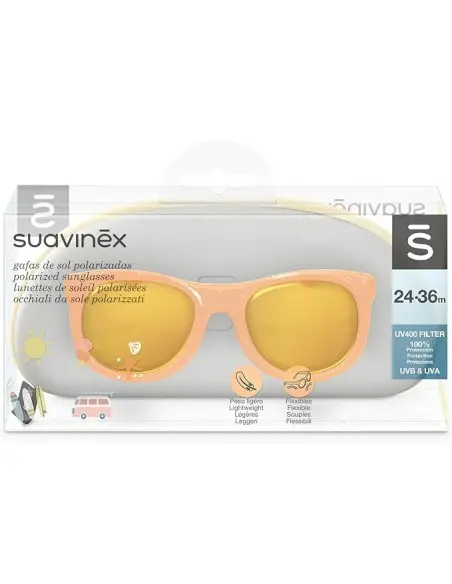 Suavinex children's sunglasses from 24 to 36 months, polarised with UV 400 filter, with case - Nugget — photo 4