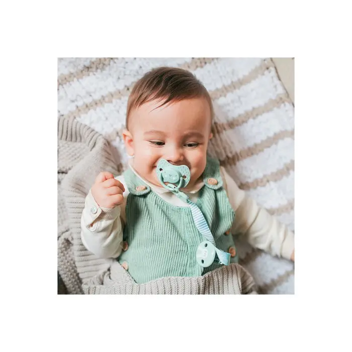 Suavinex Attache-sucette Hygge avec Ruban - Vert Sucettes -