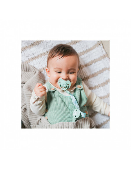 Suavinex Attache-sucette Hygge avec Ruban - Vert Sucettes -