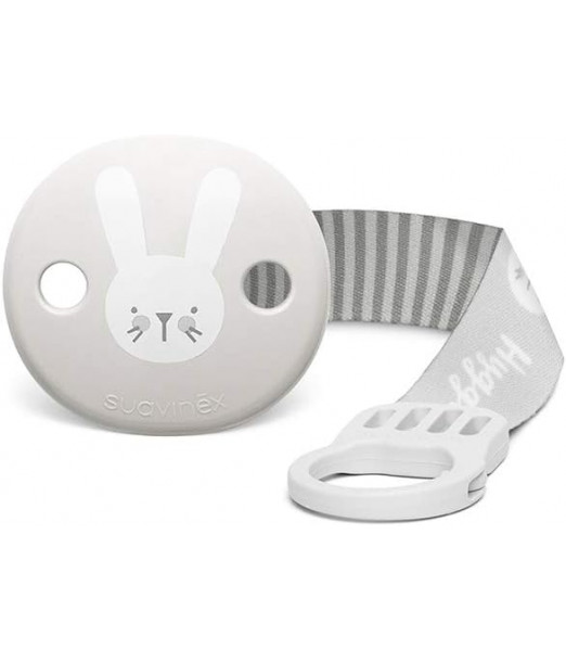 Suavinex Attache-sucette Hygge avec Ruban - Gris Sucettes - 2