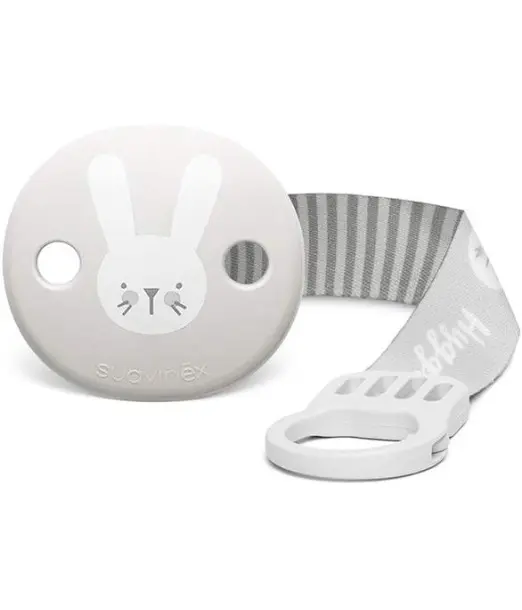 Suavinex Attache-sucette Hygge avec Ruban - Gris Sucettes - 2
