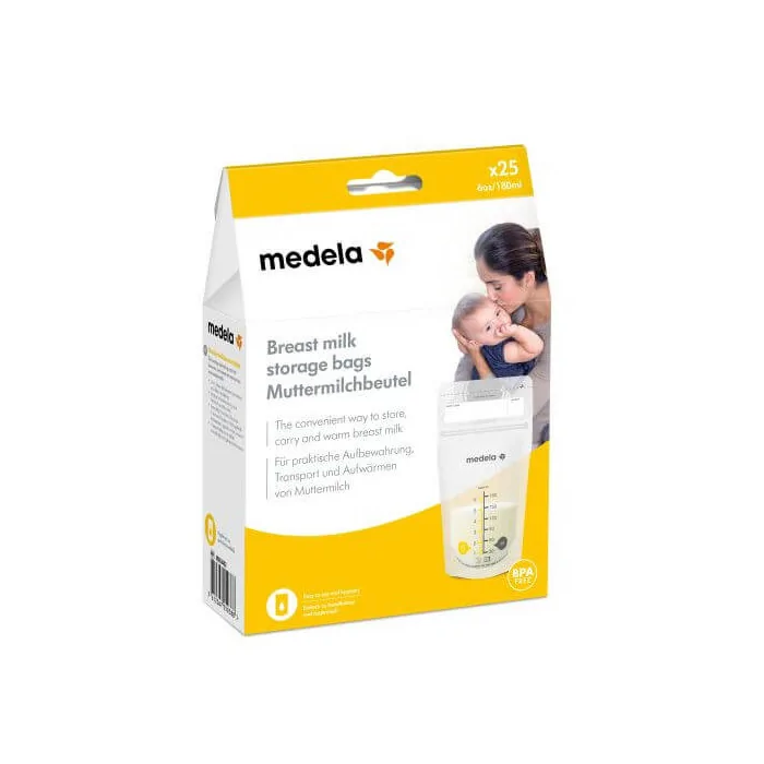 Sachets de conservation pour lait maternel 25 unités - Medela