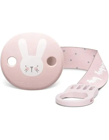 Suavinex Hygge pacifier clip with ribbon — pink — photo 2