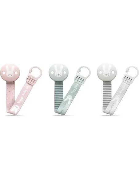 Suavinex Hygge pacifier clip with ribbon — pink — photo 4
