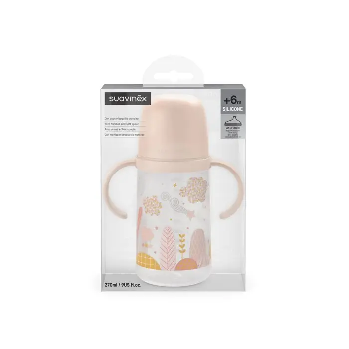 Suavinex Biberon "Dreams" Anti-fuites 6m+ avec Poignées 270ml -