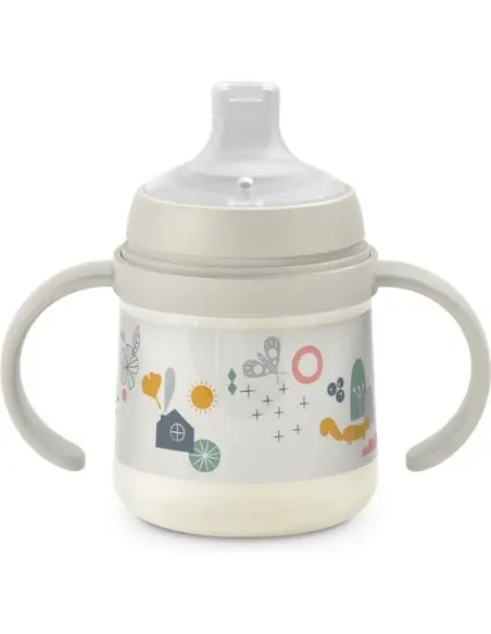 Suavinex baby bottle "Walk in the Park" leak-proof with handles 150ml - Grey — photo 2