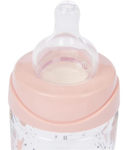 Suavinex Premium polyamide baby bottle, round anti-colic nipple, 150 ml — Pink Rabbit 2