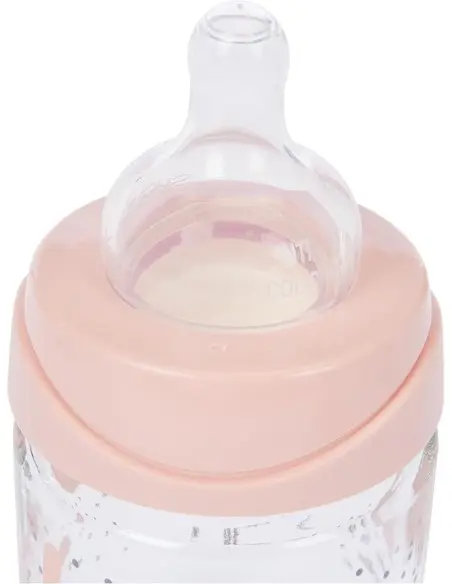 Suavinex Premium polyamide baby bottle, round anti-colic nipple, 150 ml — Pink Rabbit — photo 2