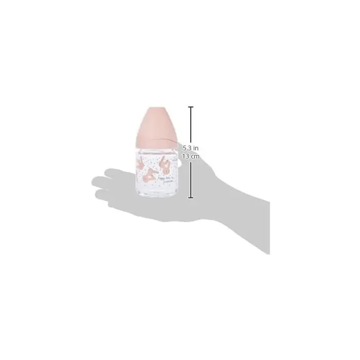 Suavinex Biberon en Verre Débit Lent Hygge "Baby Lapin" 120ml -
