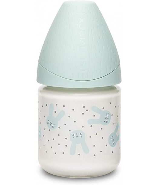 Suavinex Biberon en Verre Débit Lent Hygge "Baby Lapin" 120ml -