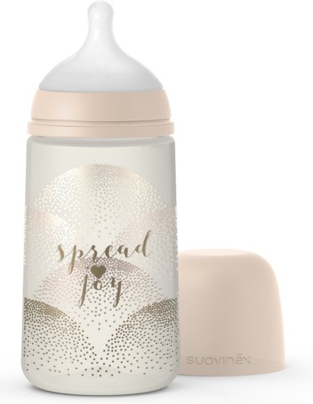 Suavinex Biberon avec Tétine Symétrique SX PRO 3m+ "Spread Joy"