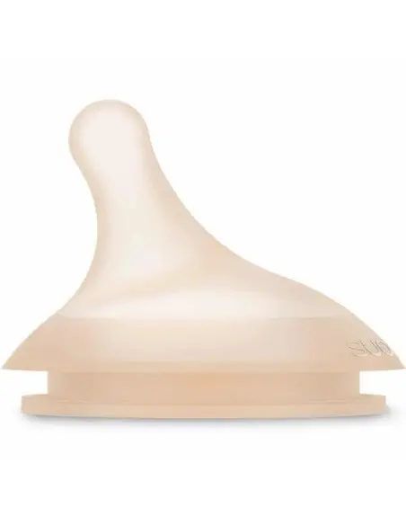 Suavinex Lot de 2 Tétines pour Biberon Zéro Zéro – Débit Lent