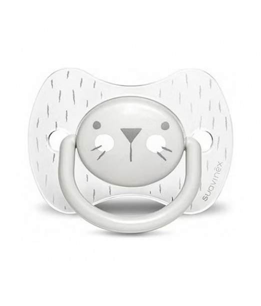 Suavinex Sucette Premium 0-6 mois avec tétine symétrique silicone "Baby lapin" - Rose au Maroc - Baby