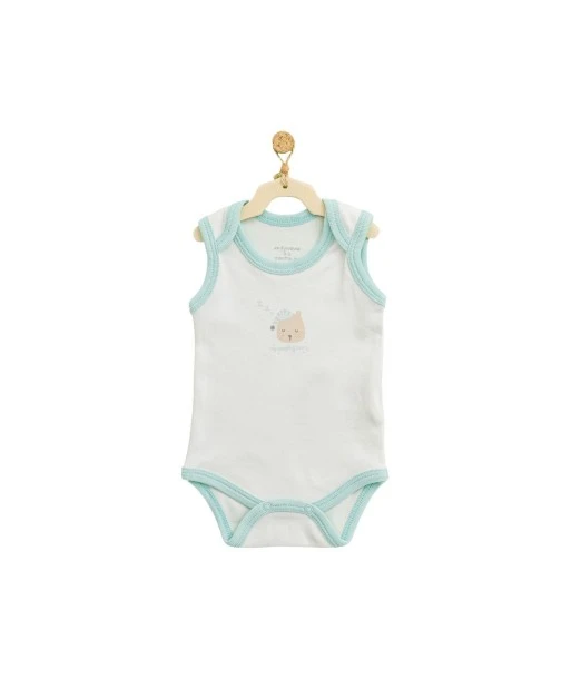 100% cotton sleeveless bodysuit from 0 to 3 months