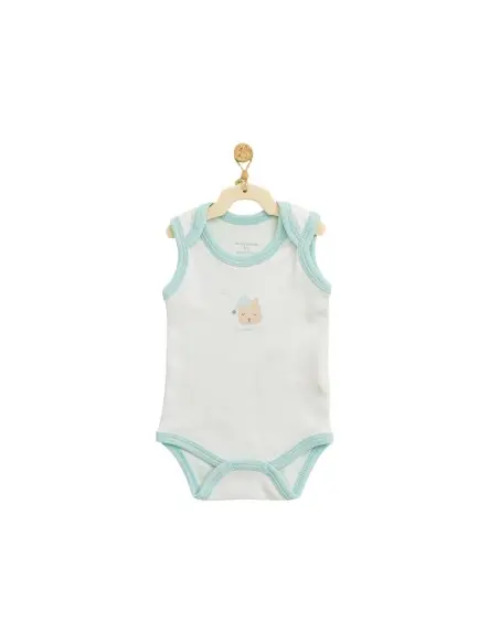 100% cotton sleeveless bodysuit from 0 to 3 months