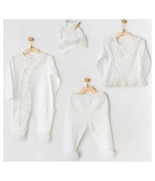 Pack of 2 chic baby outfits 0-3m - white