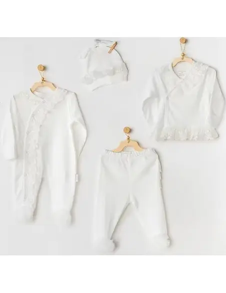 Lot 2 Tenues Chics Bébé 0-3m - Blanc Tenue de sortie - Maroc
