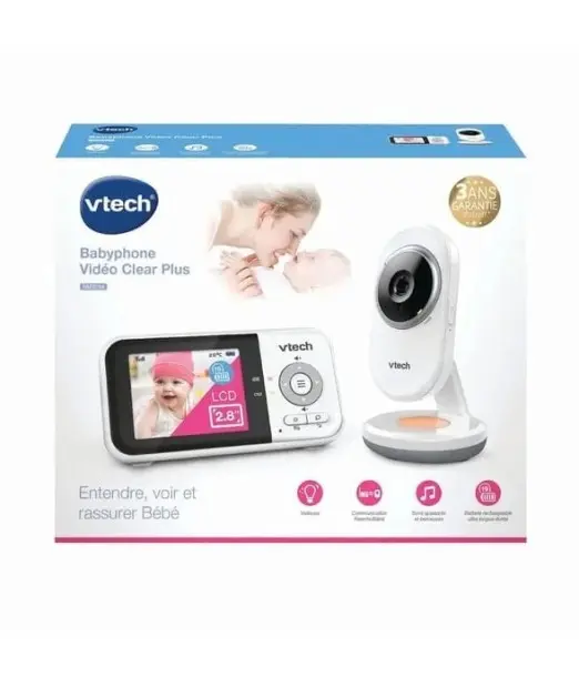 Vtech Babyphone Video Clear Plus Nettoyant - Vtech Maroc