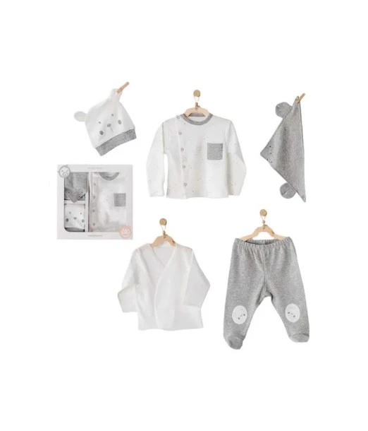 Newborn gift set 100% cotton 5-piece Bear