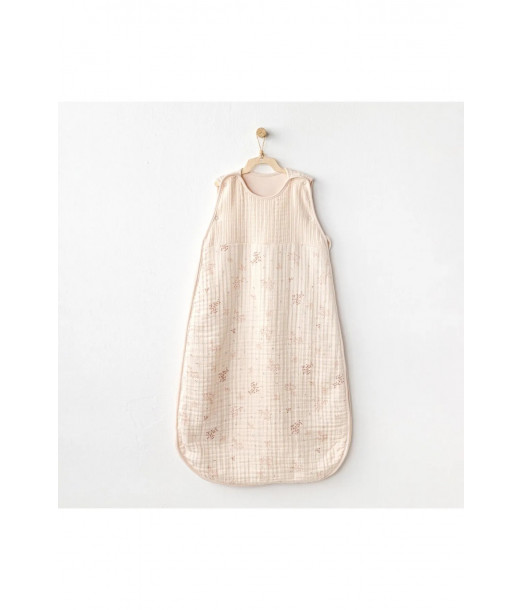 Gigoteuse pour bébé 0-6 mois Pretty Flowers 100% Coton - Corail