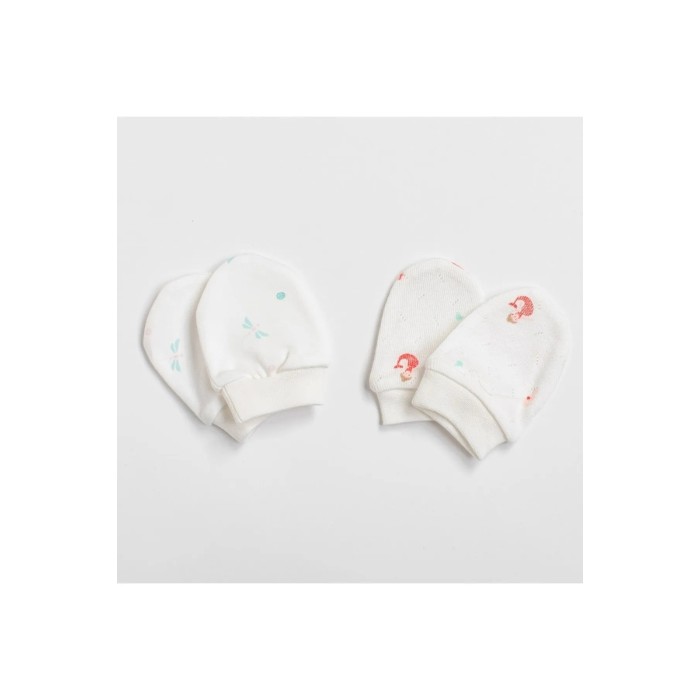 Moufle Bébé Haute Qualité 100% Coton X2 Fille dans Bonnet, Moufles, Chaussons chez Baby And Mom Maroc