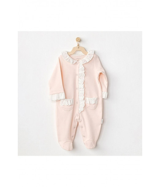 Grenouillère Rose 1-3 mois 100% Coton - Fille Grenouillère - 