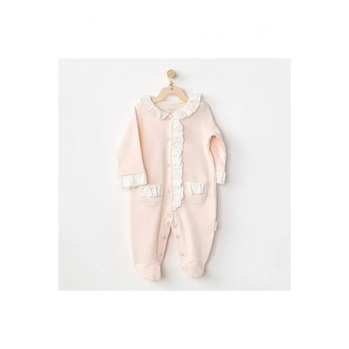 Grenouillère Rose 1-3 mois 100% Coton - Fille Grenouillère - 
